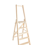 Houten plateautrap (grenen) Houten plateautrap (grenen)