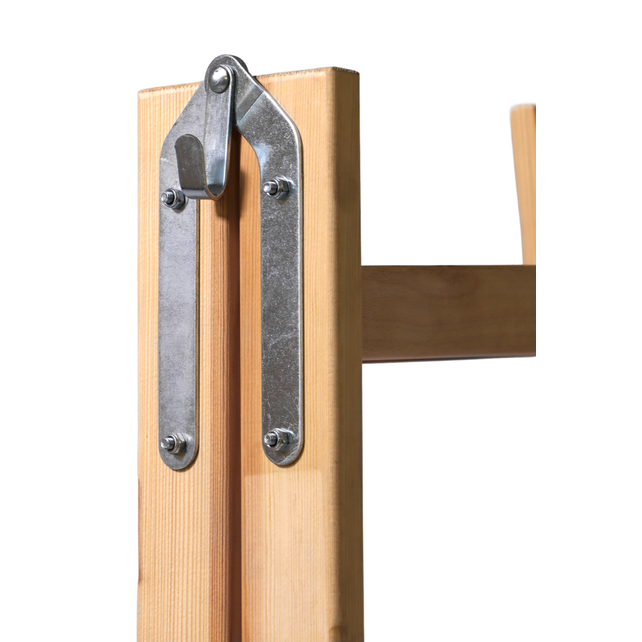 Ergonomische dubbel trap met 2 dwarse bovenste sporten