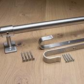 RVS ophangsysteem compleet met haken (standaard 60cm) RVS ophangsysteem compleet met haken (standaard 60cm)