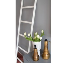 Houten ladder wit eiken