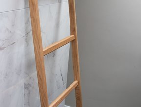 Badkamer ladder eikenhout nature