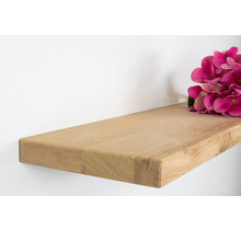 Zwevende wandplank eiken onbehandeld