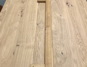 Doorlopende eiken nature trapleuning