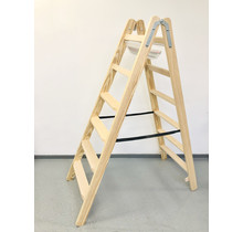 Dubbele veiligheidstrap  met 2 dwarse bovenste sporten