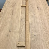 Doorlopende eiken trapleuning 150cm (onbehandeld)