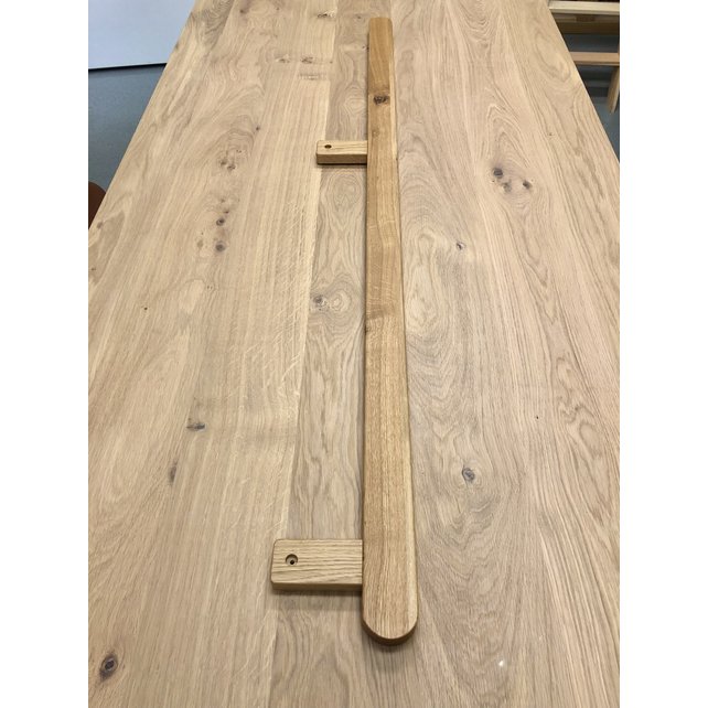 Doorlopende eiken trapleuning 150cm (onbehandeld)