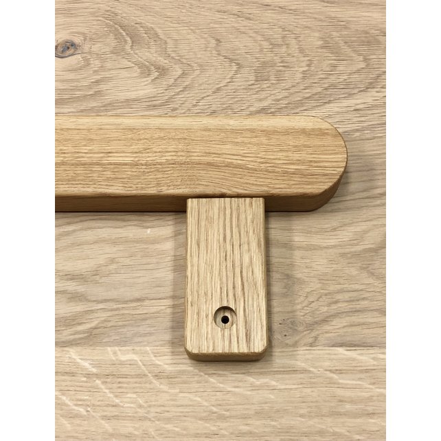 Doorlopende eiken trapleuning 150cm (onbehandeld)