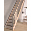 SOGEM Tradi Eco trap recht eikenhout met leuning - 80 cm Bouwpakket