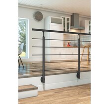 Clean Black balustrade set aluminium