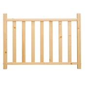 Square Wood vurenhout balustrade - lengte 154 cm