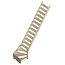 SOGEM Cottage Medium vaste trap kwartslag breed vurenhout - 70 cm breed