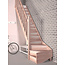 SOGEM Tradi Eco vaste trap kwartslag links/rechts beukenhout - 80 cm breed