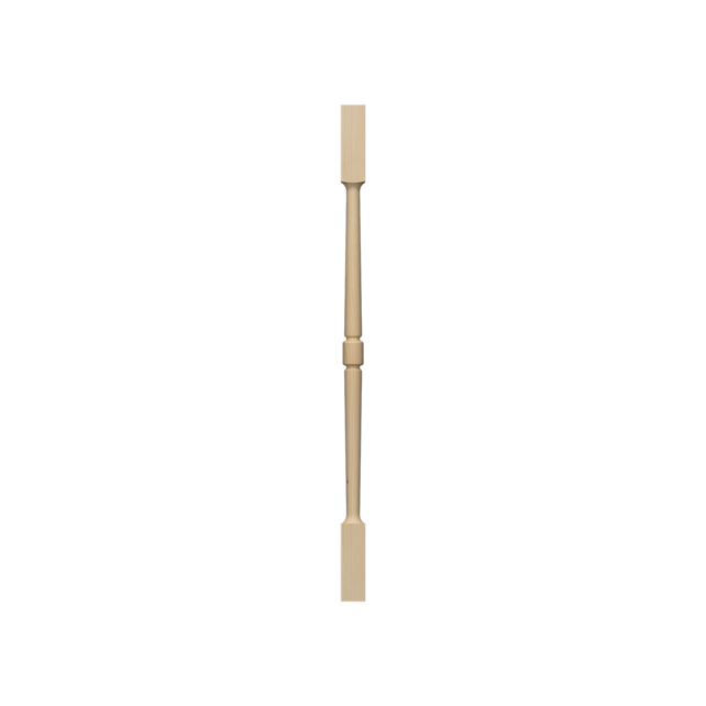 Gedraaide spijl modern vurenhout 92cm (BT30)