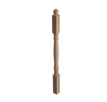 Gedraaide balusterklassiek eikenhout 130 cm (PT1)