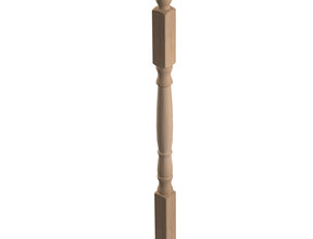 Gedraaide baluster klassiek eikenhout 130 cm (PT1)