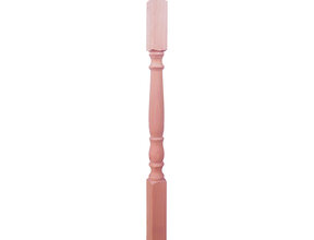 Gedraaide baluster klassiek beukenhout 130 cm (PT2)
