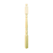 Gedraaide baluster klassiek vurenhout 130 cm (PT3)