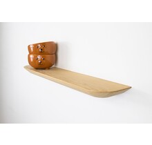 Zwevende wandplank facet onbehandeld