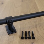 Zwarte bevestigingsstang  60 cm