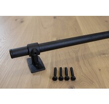Zwarte bevestigingsstang  60 cm