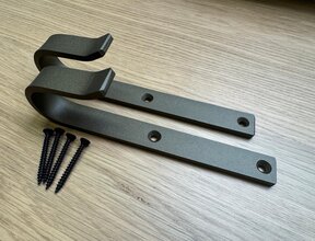 Bronskleurige bevestigingshaken set (gepoedercoat)