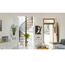 Kappa vaste ruimtebesparende wenteltrap zwart