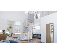 Sigma vaste ruimtebesparende wenteltrap zilvergrijs