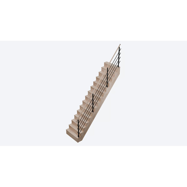 Trap LIMA beukenhout 17 cm aantrede