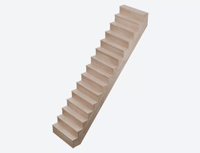 Trap LIMA beuken 17 cm aantrede