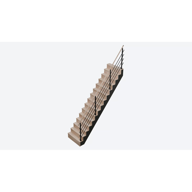 Trap LIMA beukenhout 17 cm aantrede