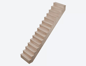 Trap LIMA beuken 20 cm aantrede