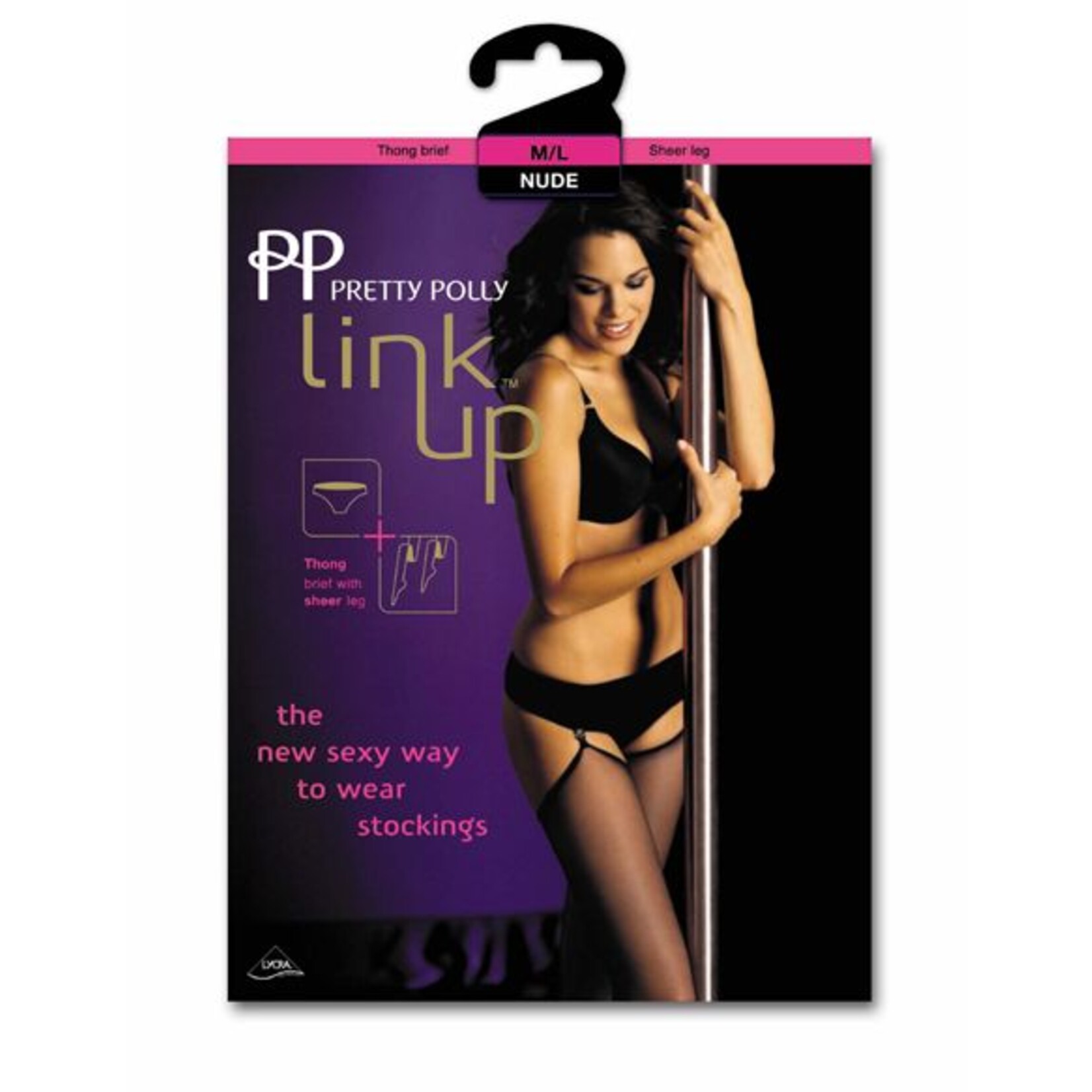 Pretty Polly  Pretty Polly 10D. Link Up Suspender Stockings