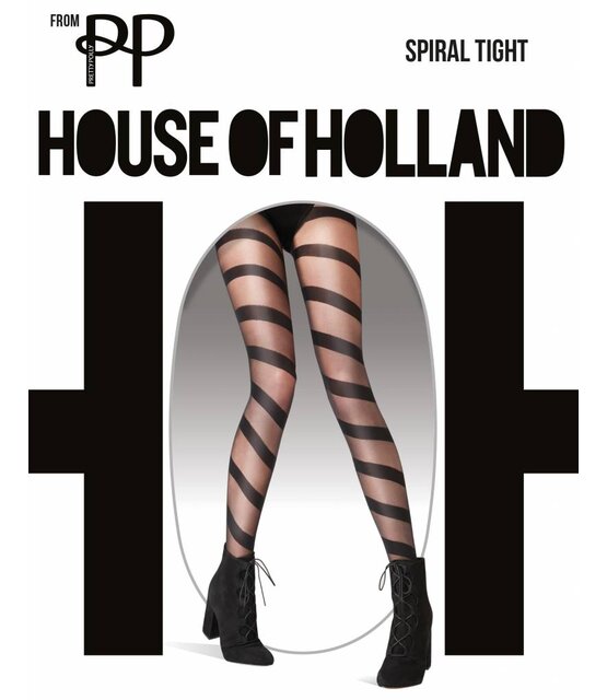 House of Holland Spiral Zwarte Panty