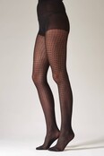 Zwarte  Dogtooth Panty