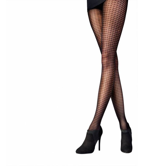 Zwarte  Dogtooth Panty