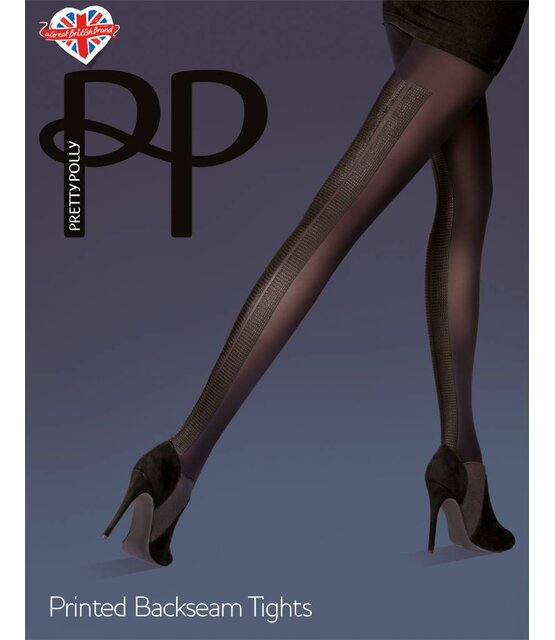 Pretty Polly Printed Backseam Panty