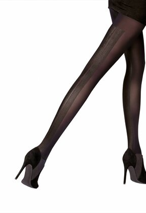 Printed Backseam Panty met Dubbele Achternaad