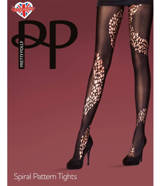 Spiral Pattern Panty one size zwart