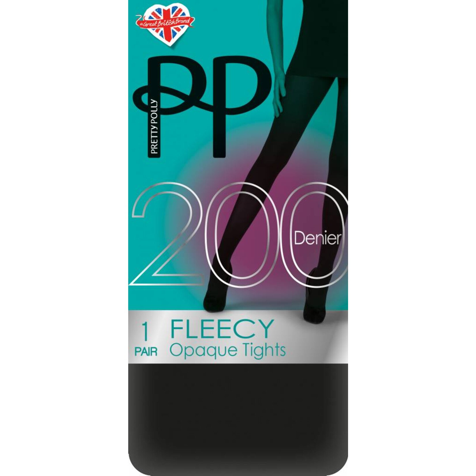 Pretty Polly  Pretty Polly 200D. Fleecy Opaque thermo-Tights