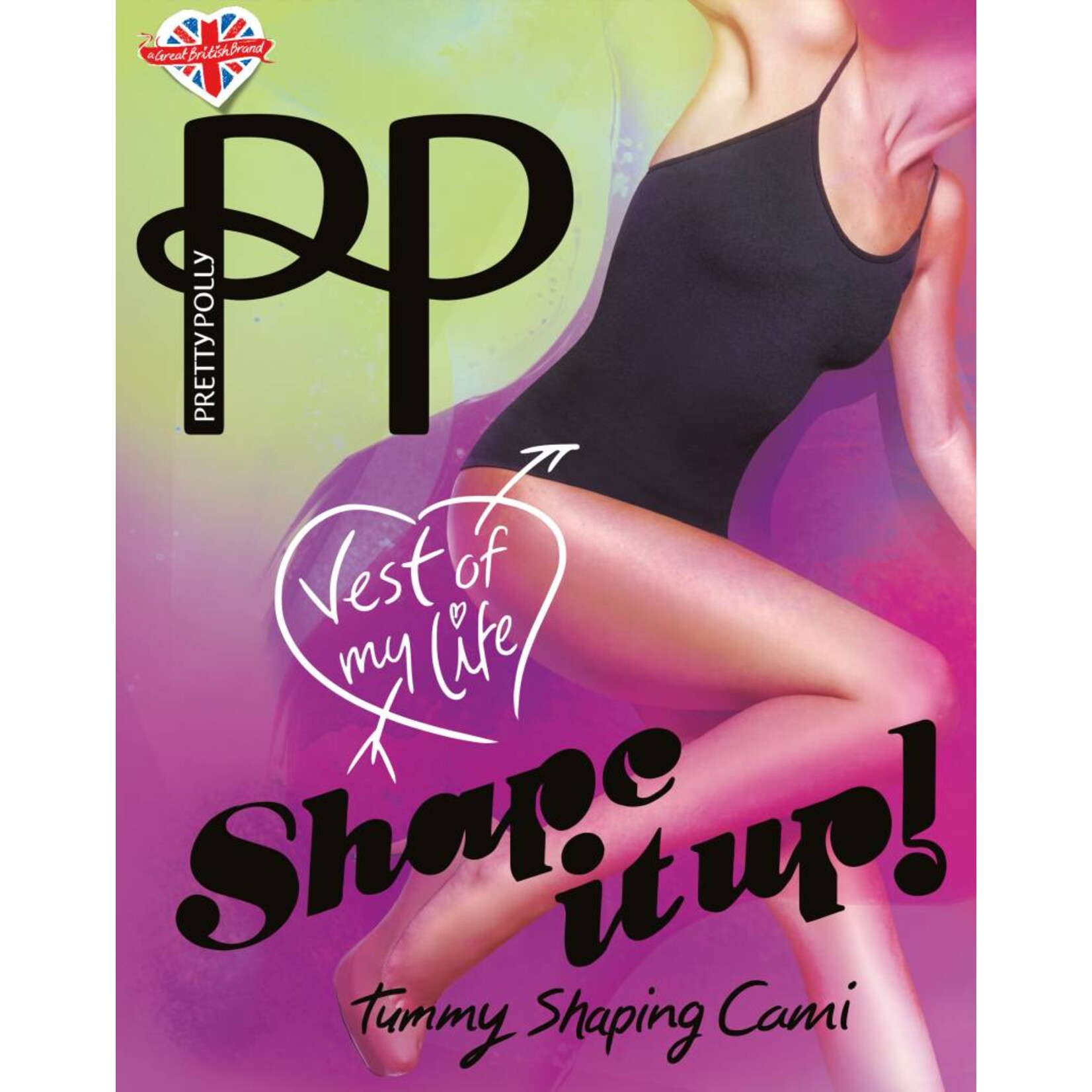 Pretty Polly  "Shape it Up" Shaper Cami Body Top