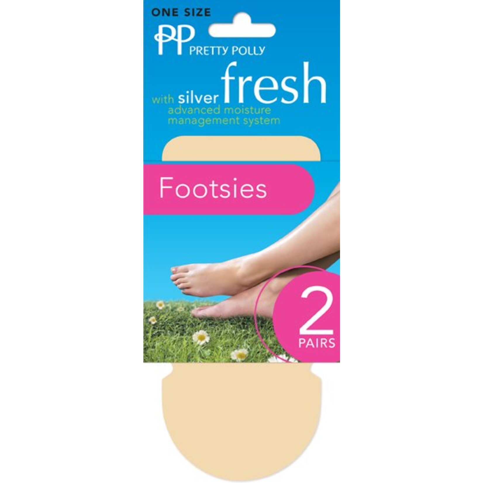 Pretty Polly  Pretty Polly  Cotton Footsies Natural (2 pair)