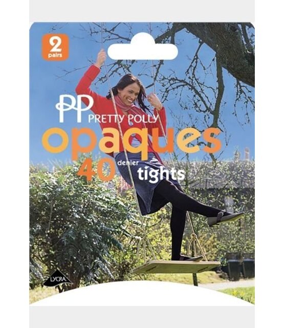 Pretty Polly 40 denier super soft Opaque Panty (2 pair)