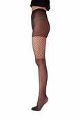 Thigh Net zwarte Panty One Size Thigh Net zwarte Panty One Size