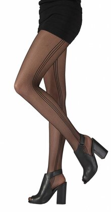 Side Stripe Fishnet panty
