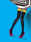 Pretty Polly Coloured Top Opaque Hold Ups Pretty Polly Coloured Top Opaque Hold Ups