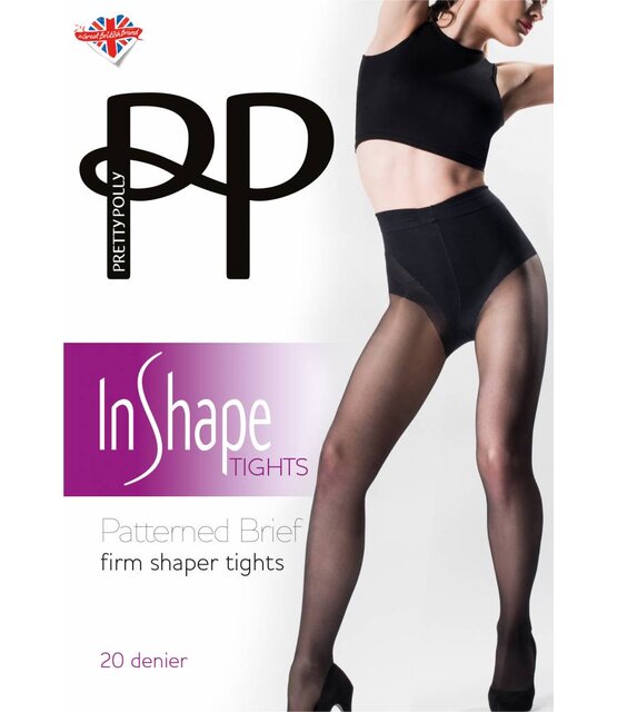 Pretty Polly Patterned Brief Firm Shaper Tights Pretty Polly Patterned Brief Firm Shaper Tights