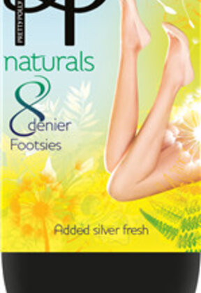 8 Den. Naturals Footies/ kousenvoetjes