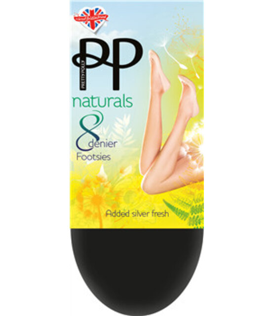 Pretty Polly 8D. Naturals Footsies kousenvoetjes