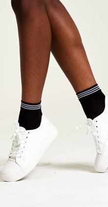 Diamond Mesh Ankle Highs (sokje)