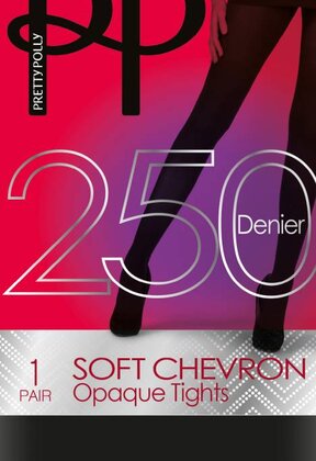 250D. Soft Chevron Opaque panty